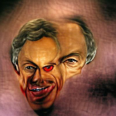 Sinister Portrait of Tony Blair