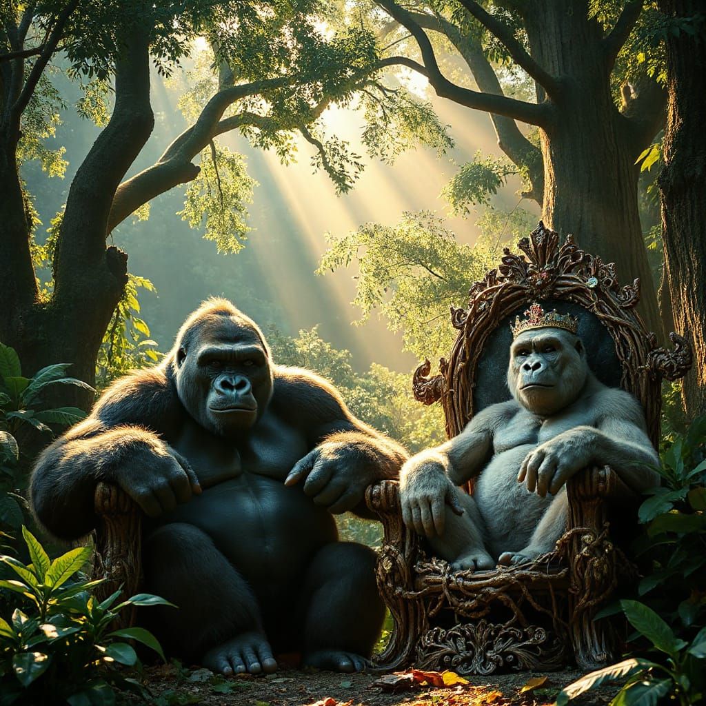 King and Queen Kong Rule Jungle Kingdom