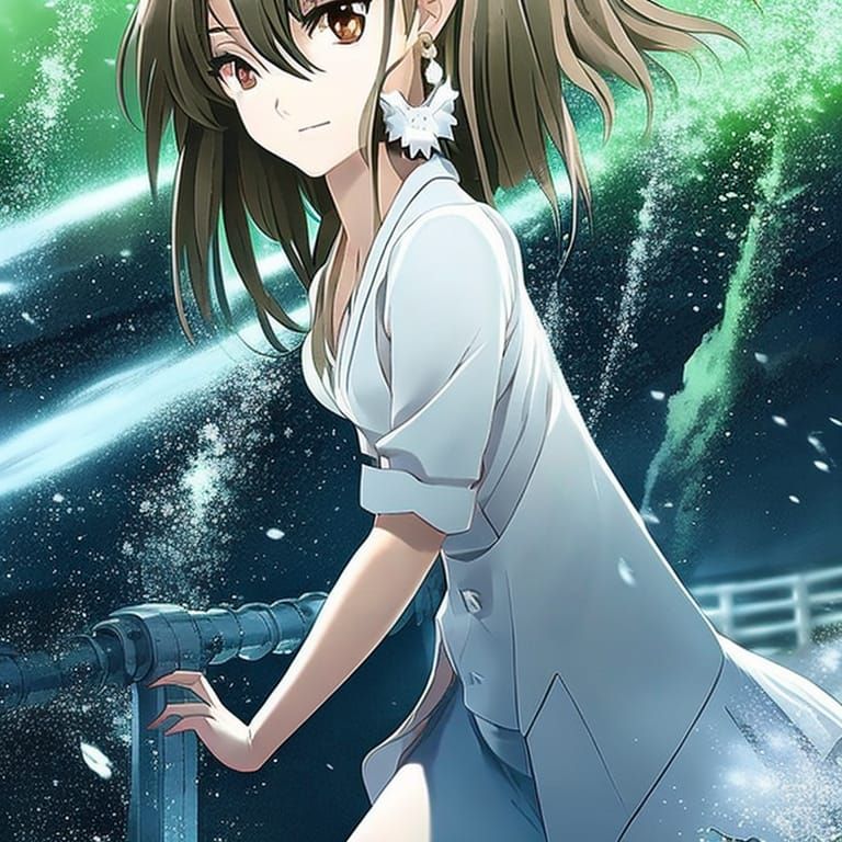 Anime Style Woman Crying Tears of Joy