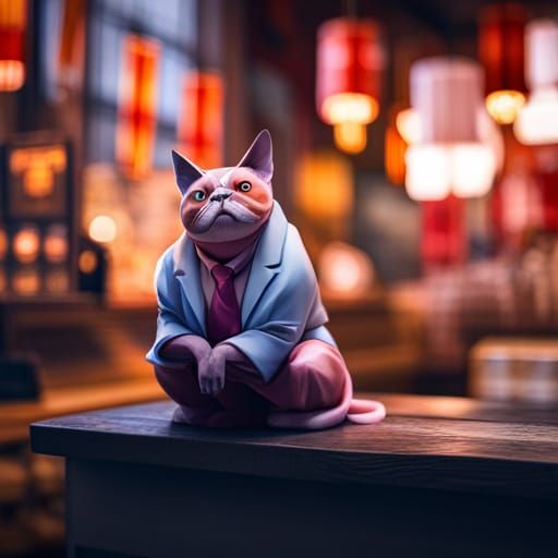 Mogwai in Chinatown Curio Shop: Origami Papercraft