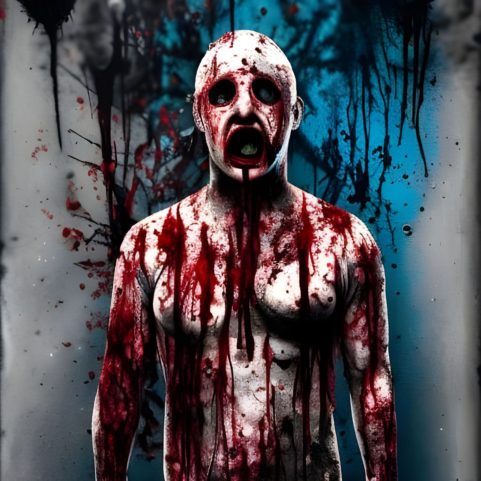 Sinister Horror Movie Monster in Maximalist Style