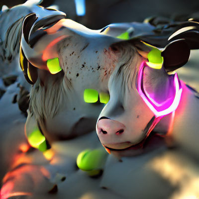 AI Generated Image of a Cow