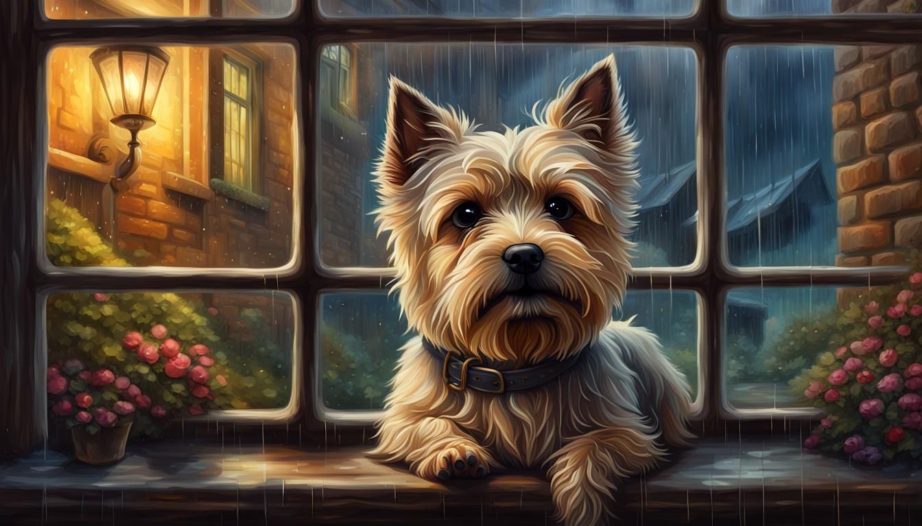 Cairn Terrier Portrait in Fantasy Art Style