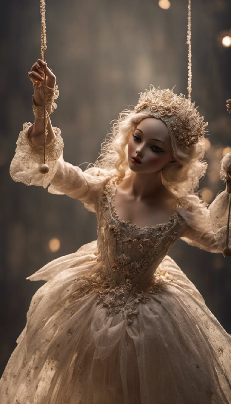 Ethereal Marionette Ballet in Vintage Style