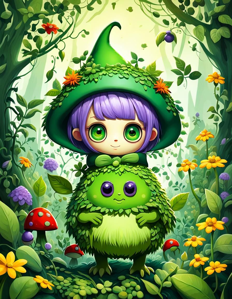 Lil' Witch found herself the mysterious creature "Foglius Viola"