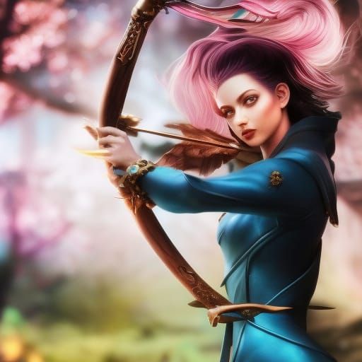 Chibi Pixie Archer in Fantasycore Forest