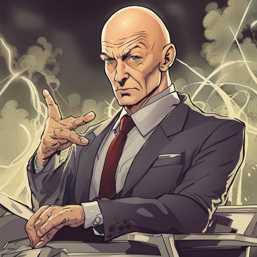 Professor X: A Powerful Telepathic Portrait