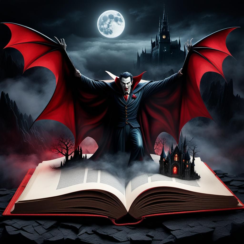 Dracula Horror Pop-Up Book in 3D