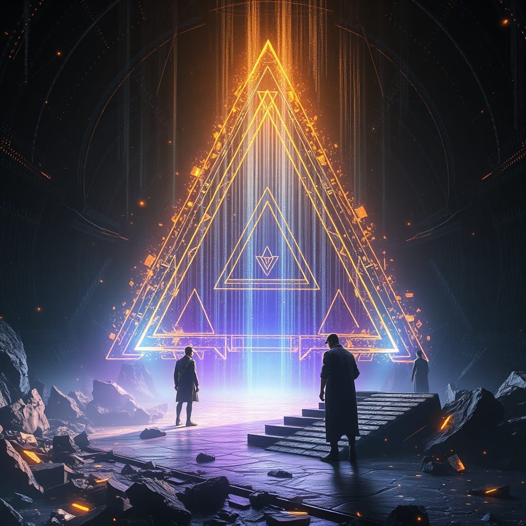 Cosmic Chamber: Data Shards and Cascading Light