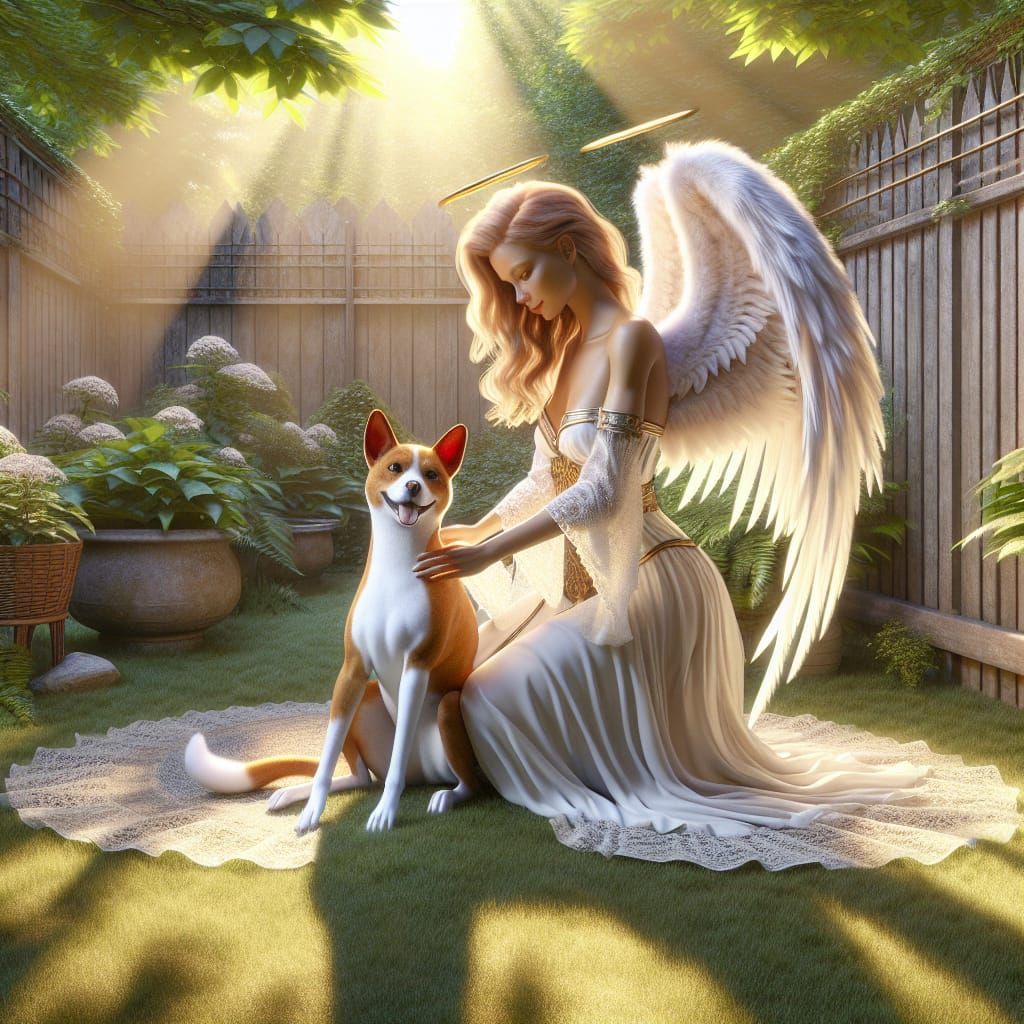 A digital illustration in Disney Pixar 3D style of a serene ...