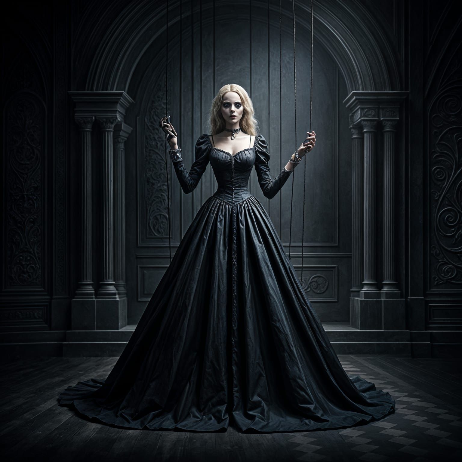 Surreal Marionette Masterpiece in Dark Hyperrealism