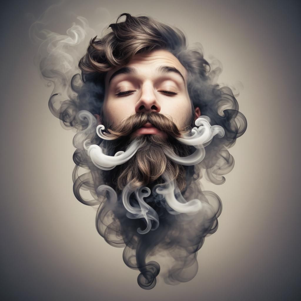 Smoke Beard: A Whimsical AI Creation