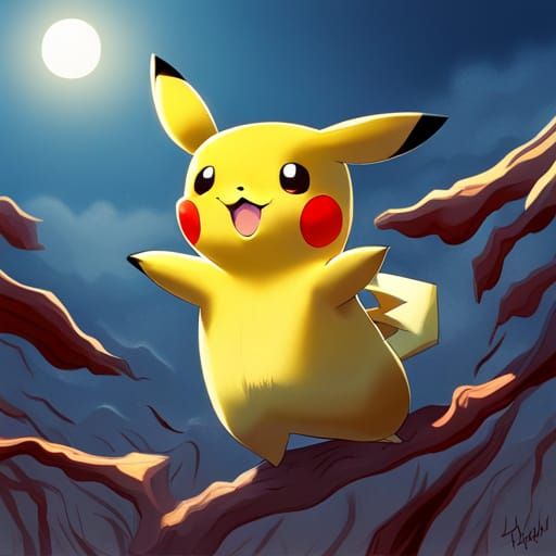 AI Generated Image of Pikachu