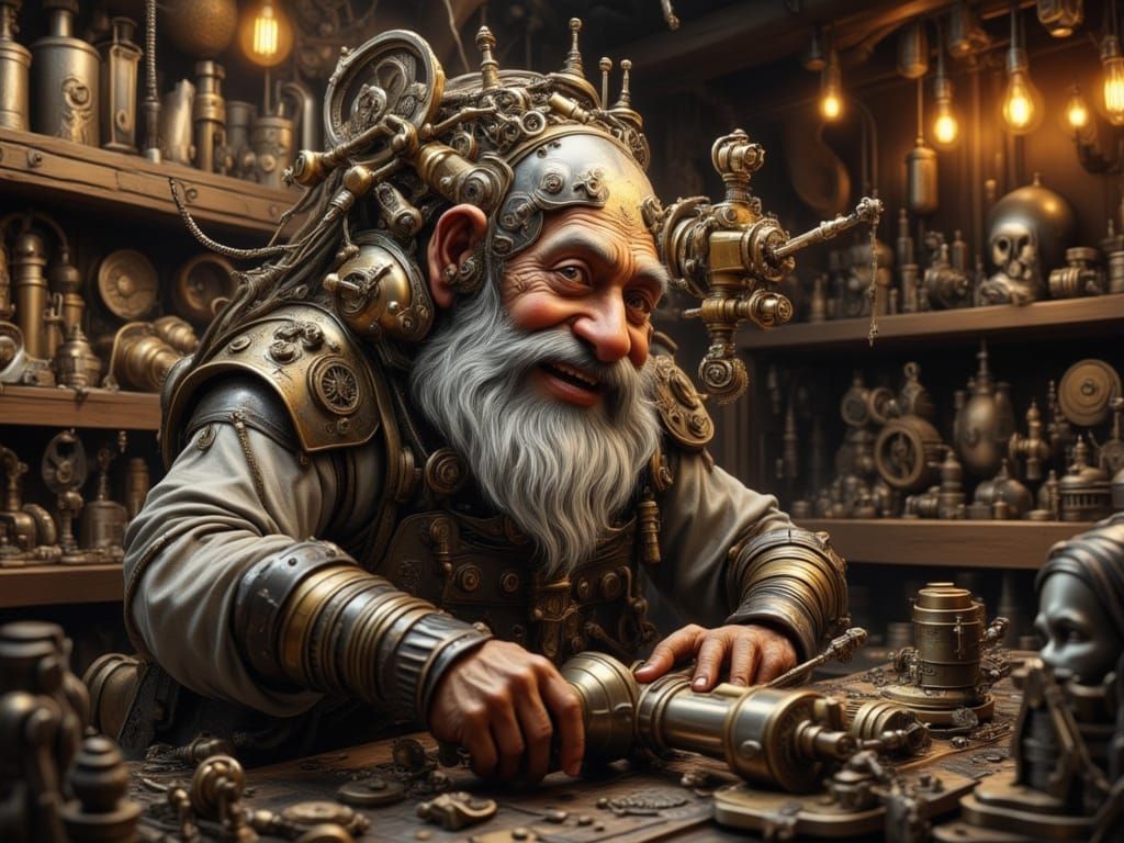 Joyful Gnome Crafts Future Toys in Steampunk Workshop