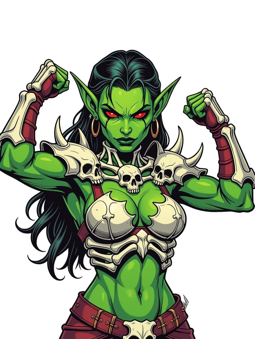 Goblin Queen in Dark Fantasy Armor