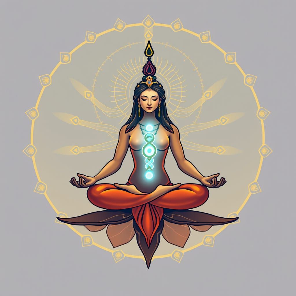 Abstract Visualization of Kundalini Energy