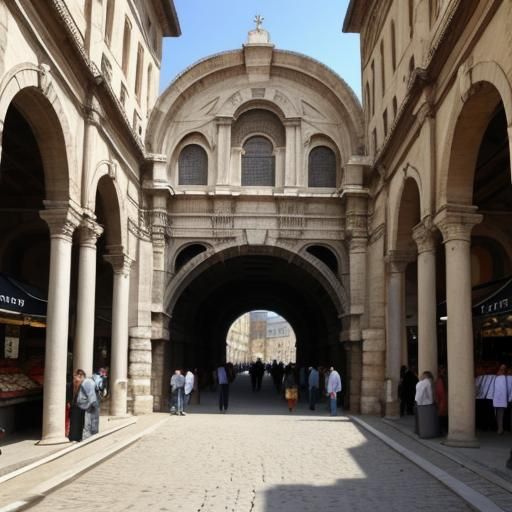 Grand Entrance to a Roman Market