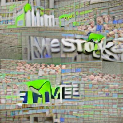 Stylized Stock Chart for Meme Stock Concept