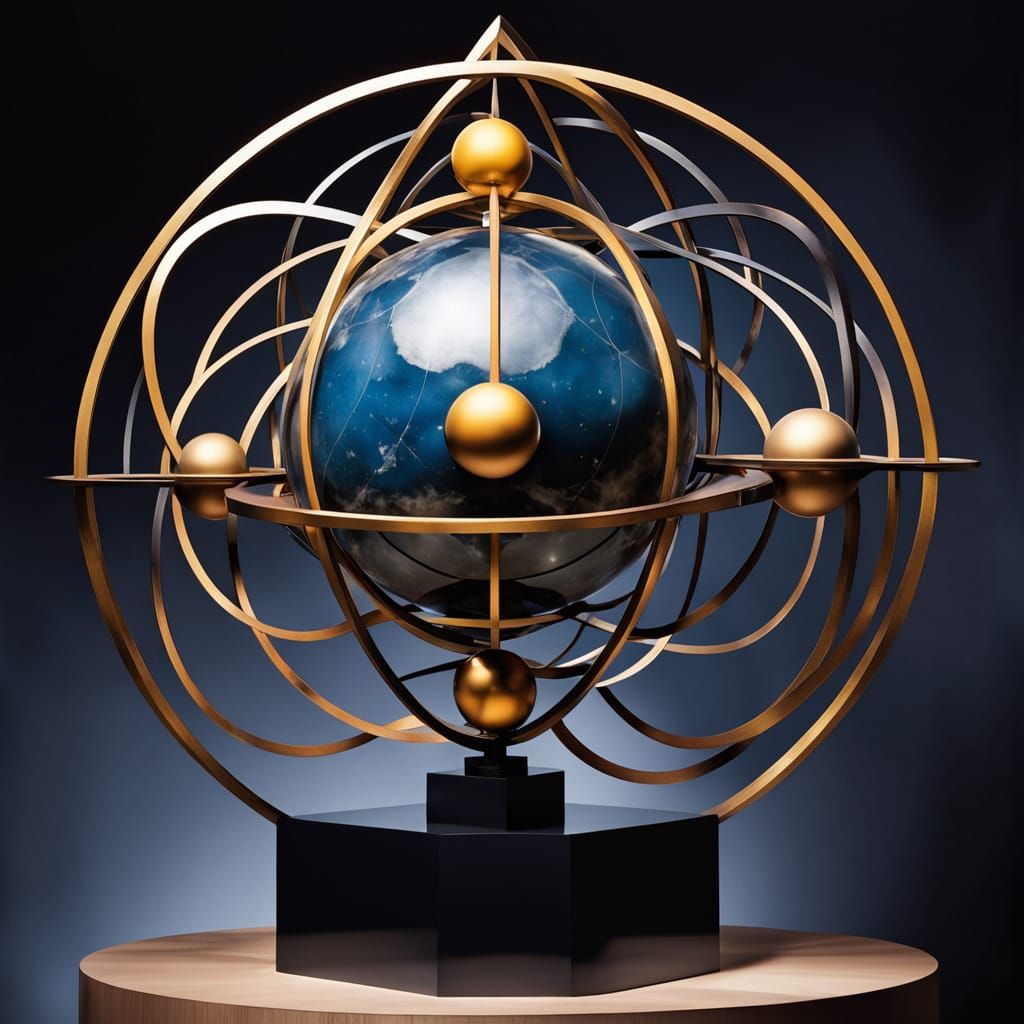 The Umbrahedron stands as a monumental fusion of metaphysical geometry and allegorical narrative