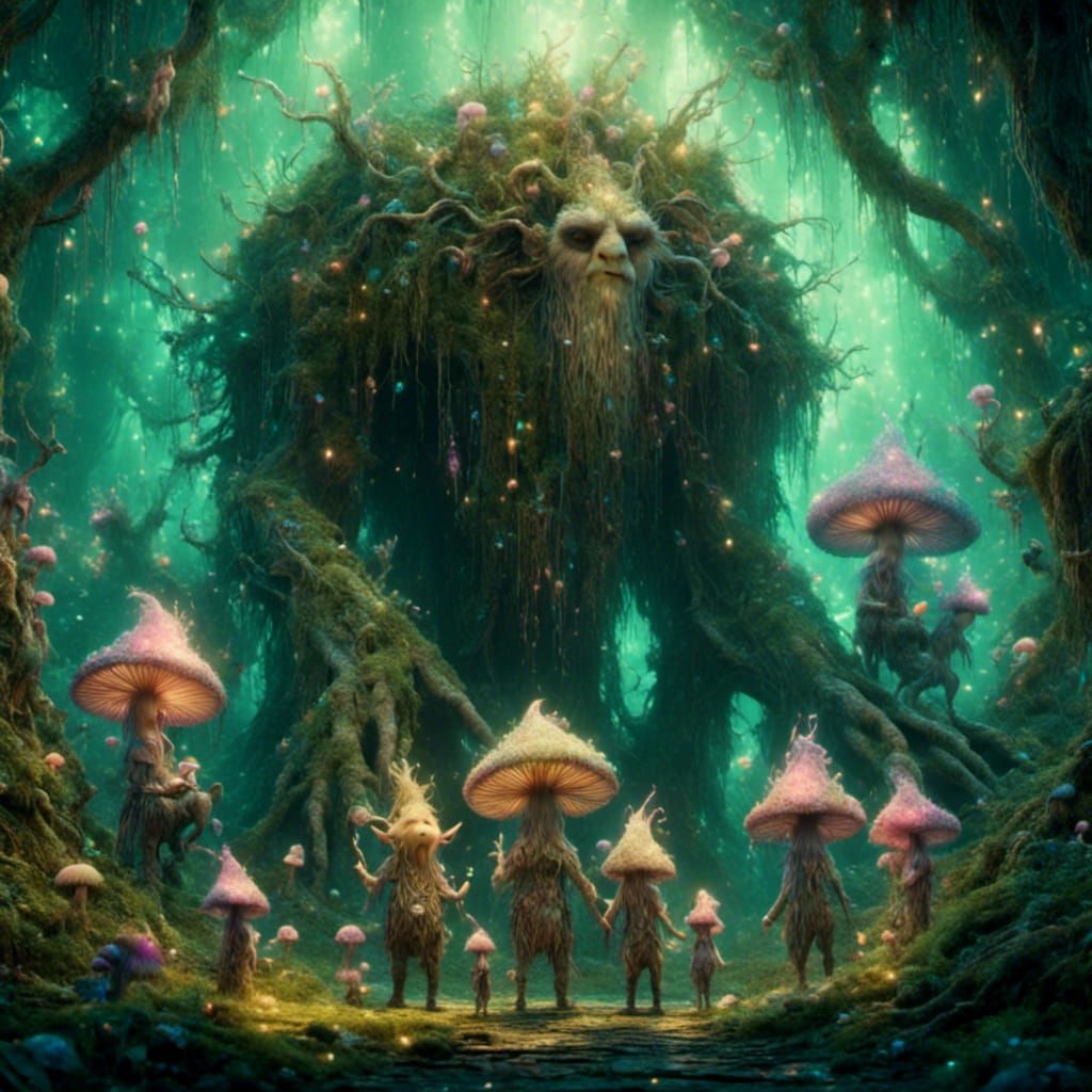 Forest Troll Family in Enchanted Fairy Forest