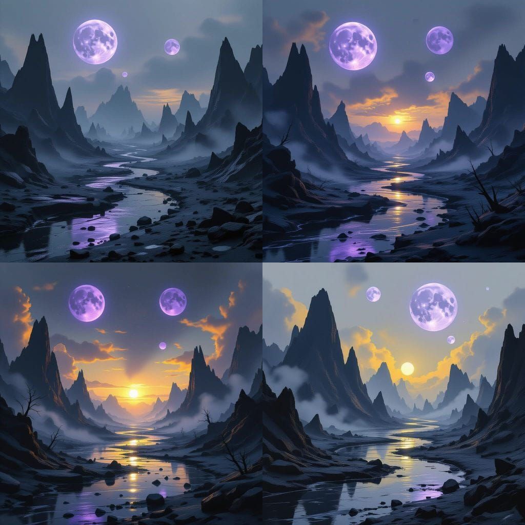 Ash-Covered Alien World: Gothic Wasteland in Unreal Engine