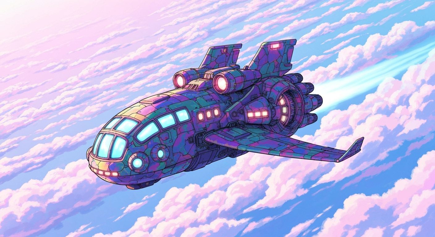 Anime style space ship