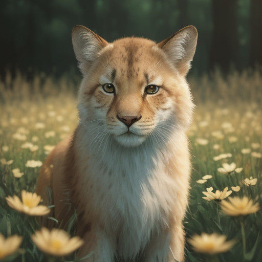 Warm Cinematic Portrait of a Majestic Baby Animal