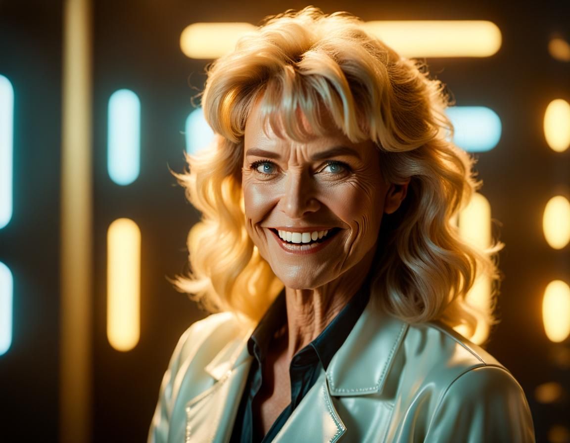 Android Awakens in Golden Light: A Cinematic Moment