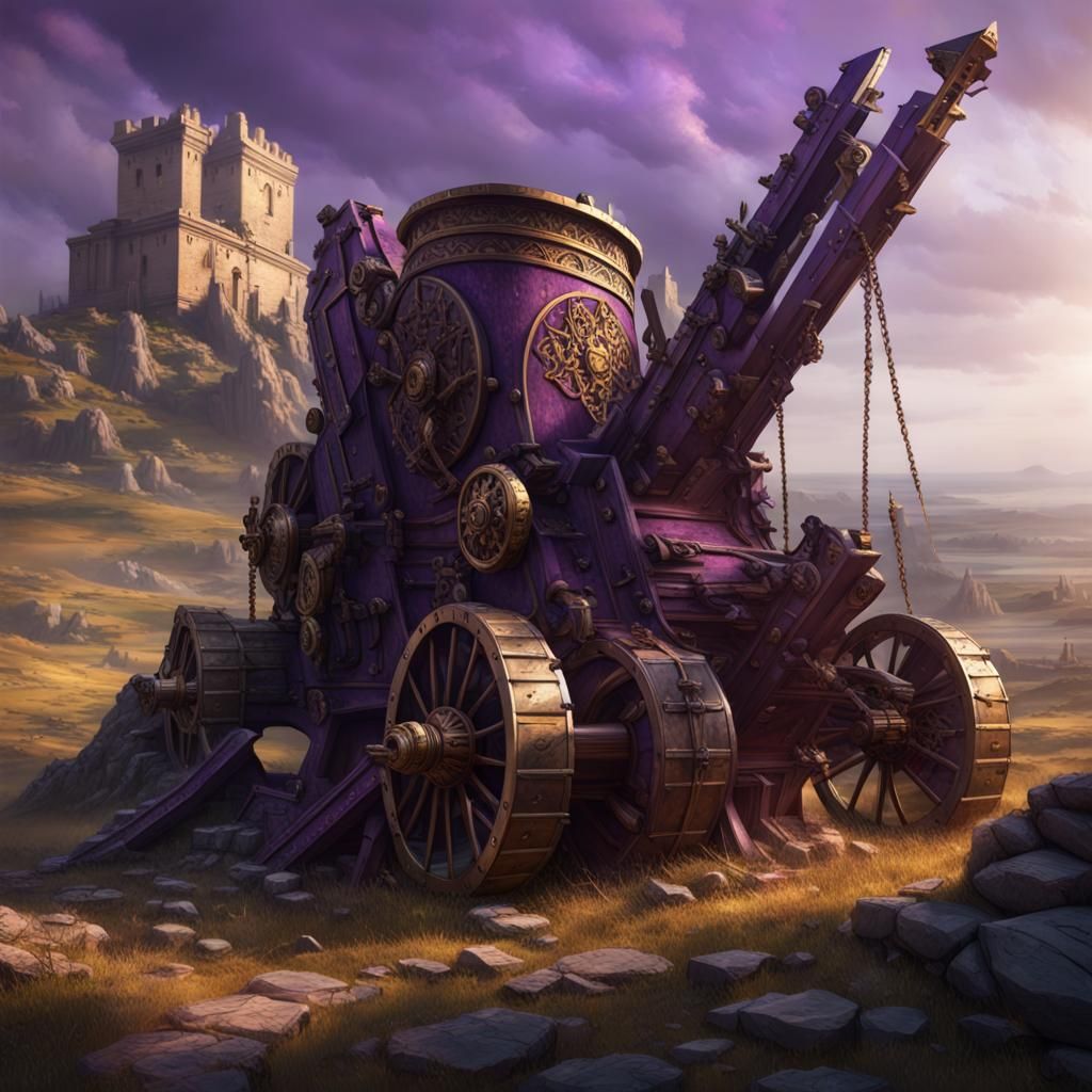 Roman Ballista on Ancient Battlefield: Dark Fantasy Concept ...
