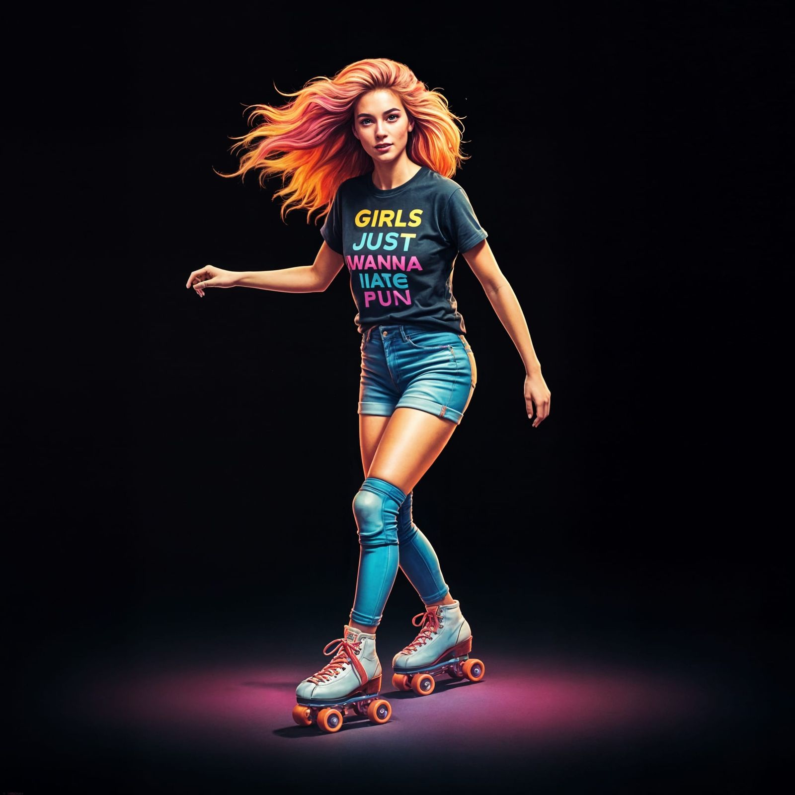 Vintage 80s Airbrush Art T-Shirt Design