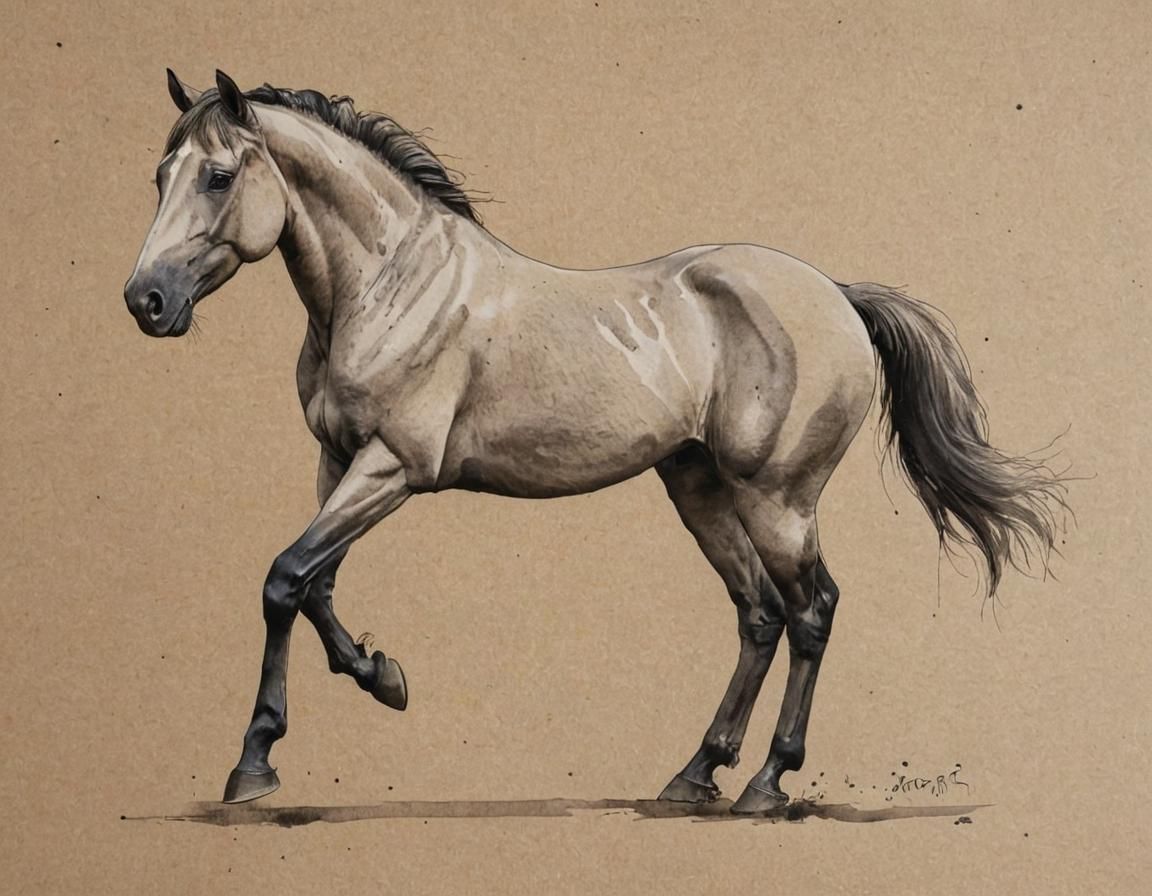 Ink Horse Illustration