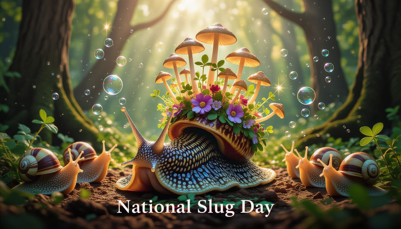 Leopard Slug Crowned King in Enchanted Forest