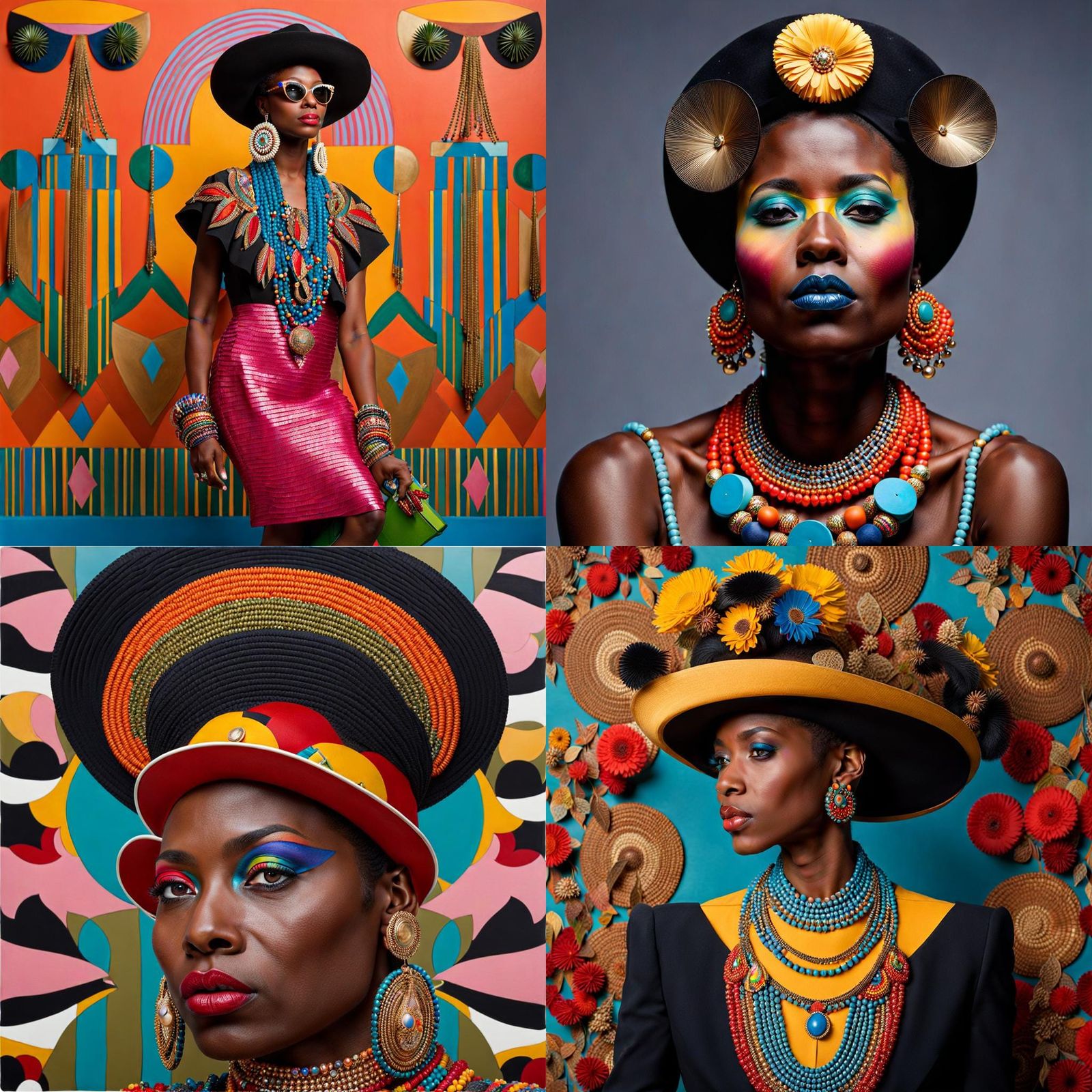 Striking Portrait Photography with Bold Cultural Elements