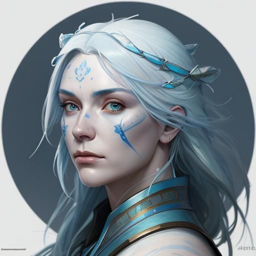 Hyperrealistic Portrait of Scotland as a Human