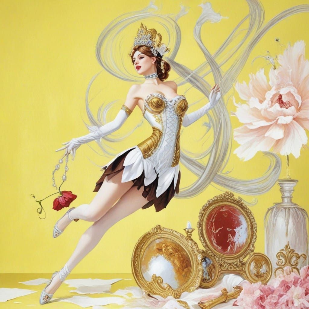 Intense Emotional Expression in Vibrant Color