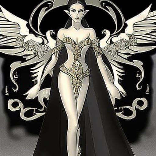 AI Generated Image of a Lamia