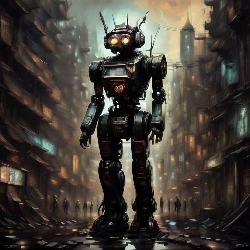 Cyberpunk Goddess Ascends in Haute Couture Abyss