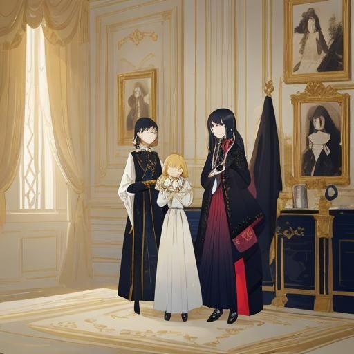 Elegant Fashion Illustration in Editorial Photography Style