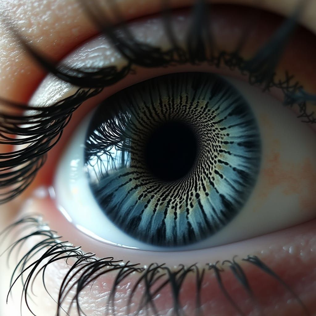 Mind-Bending Optical Illusion of an Eye Vortex