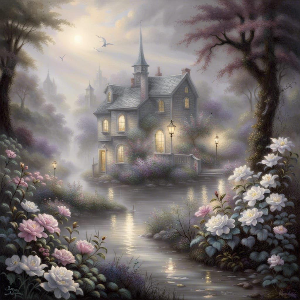 Fleur  noir et blanc avec eclat