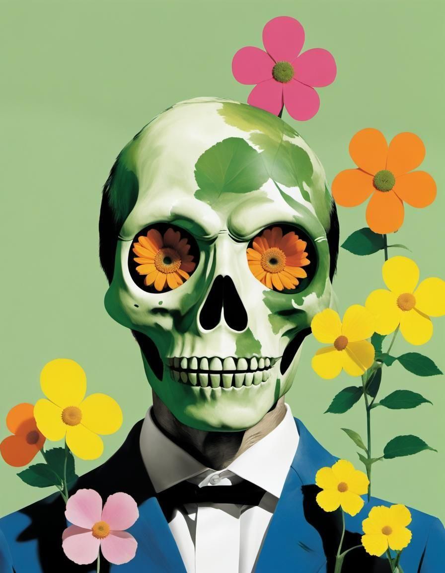 Ghoul Illustration in Pop Art Style