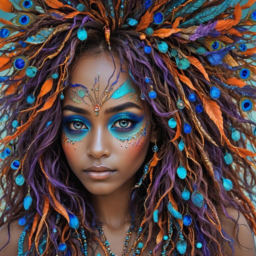 Fantasy Mermaid Portrait in Detailed Digital Painting