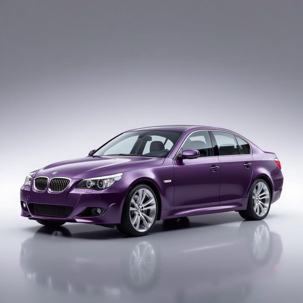 2003 BMW 525xi E60 Amethystgrau Metallic with Style 122 Whee...
