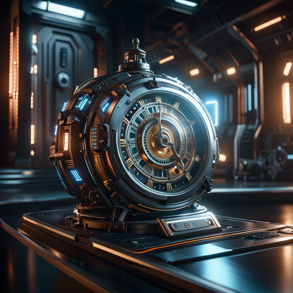 Futuristic time travel gadget