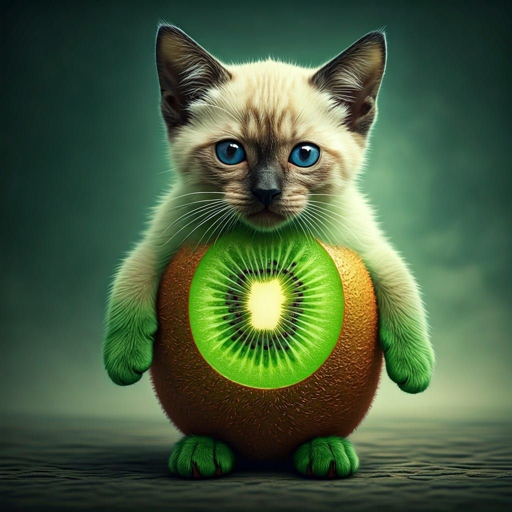 kiwi kitten