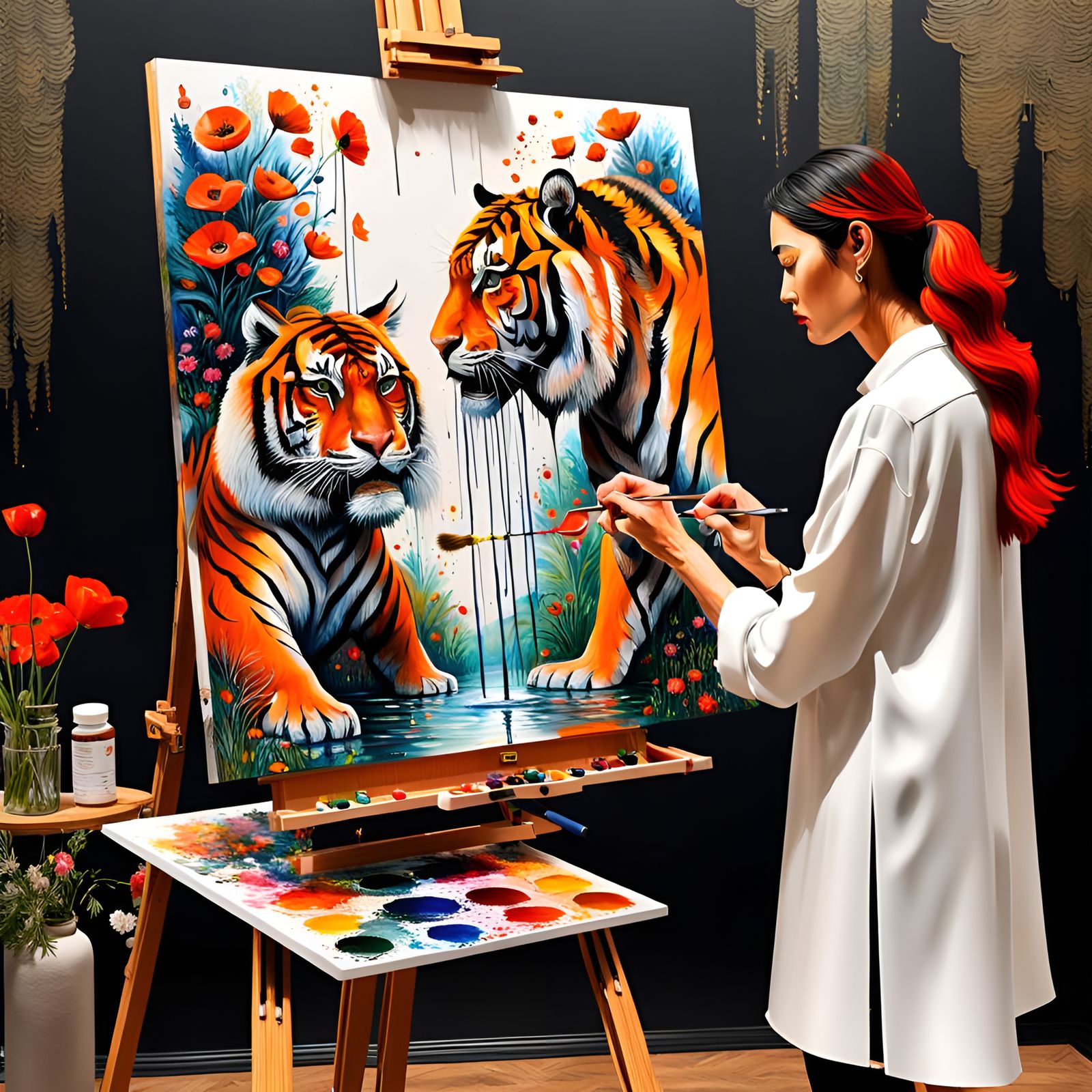 Lulu., AI Artist Homage #1, Masterplayer