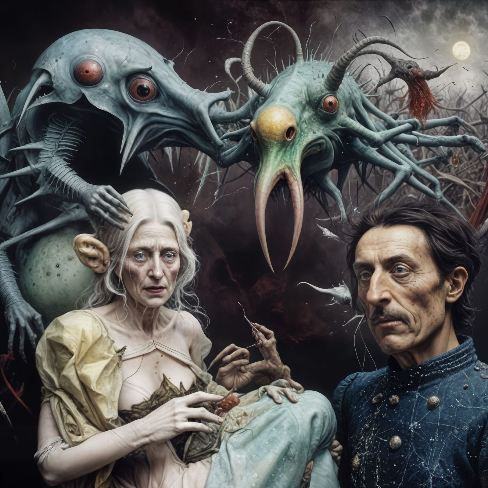 Aging performer and her Manager/Mate being coddled by family retainers...