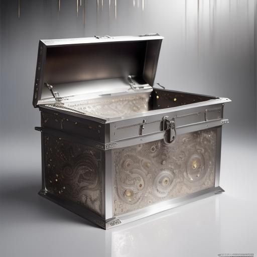 Stunning Stainless Steel Box in Photorealistic 3D Art