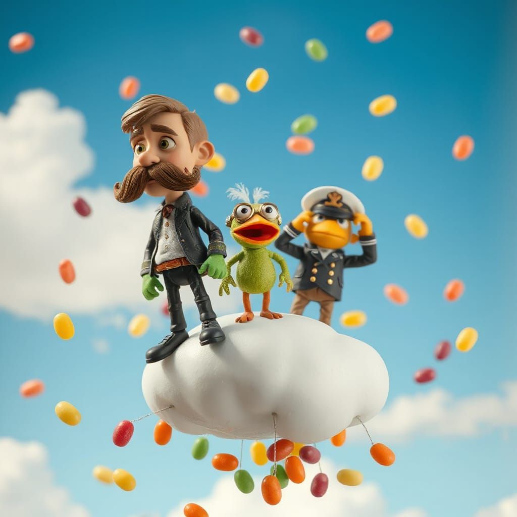 Stop Motion Animation: Sir Noodlebottom on Jellybean Cloud
