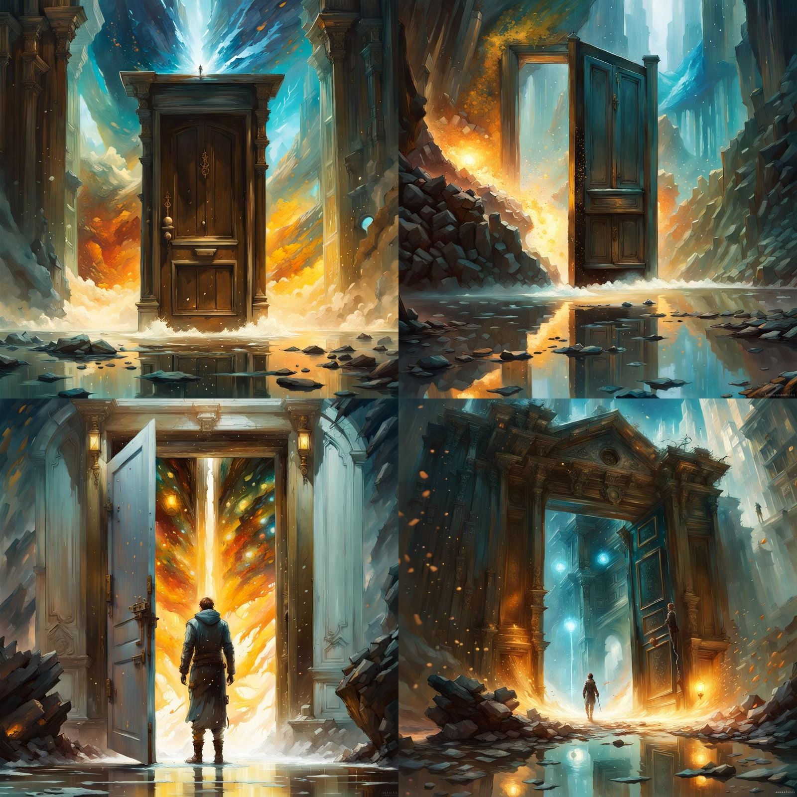 Cosmic Door to Another Dimension: Digital Art
